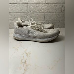 Under Armour Womens Charged Impulse 3022603-100 Gray Running Shoes Sneakers Sz 9